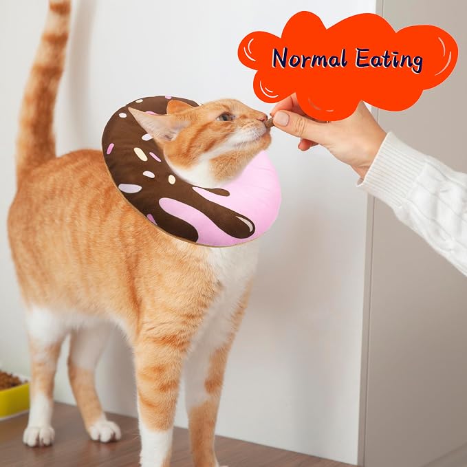 Cat Cone Collar Soft, Adjustable Cat Recovery Collar Kitten Cones to Stop - Image 4