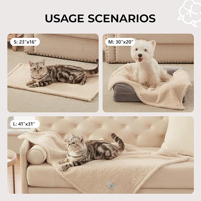 1 Pack 3 Calming Blankets Fluffy Premium Fleece Pet Blanket Soft Sherpa Throw - Image 4