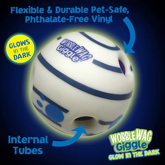Wobble Wag Giggle Glow in the Dark | Rolling Enrichment Toy - Image 2