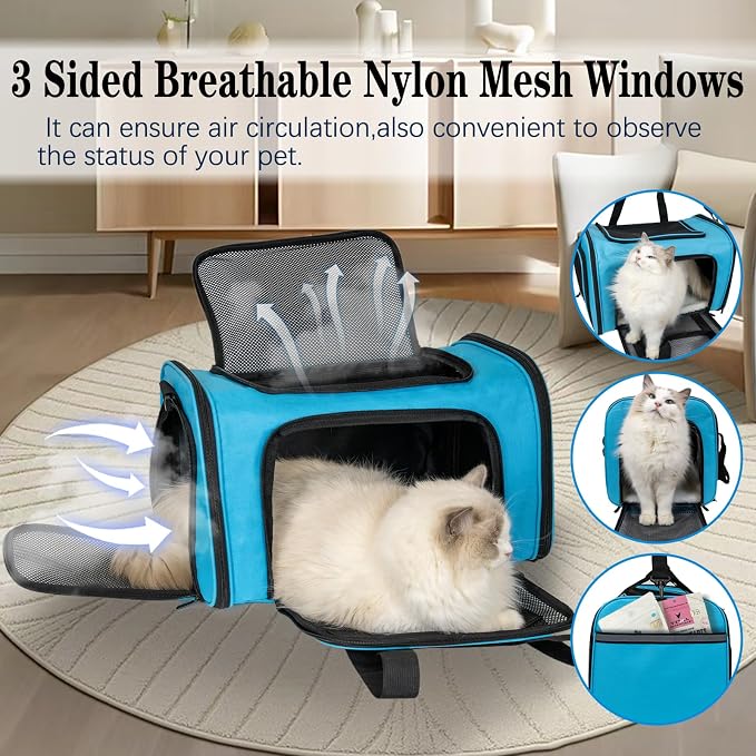 Top tasta Dog Cat Carrier Pet Carriers - Image 4