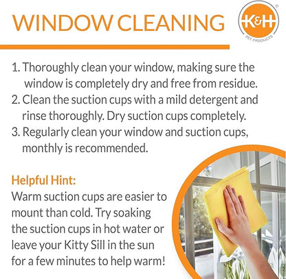 K&H Pet Products EZ Mount Bolster Cat Window Perch - Image 5