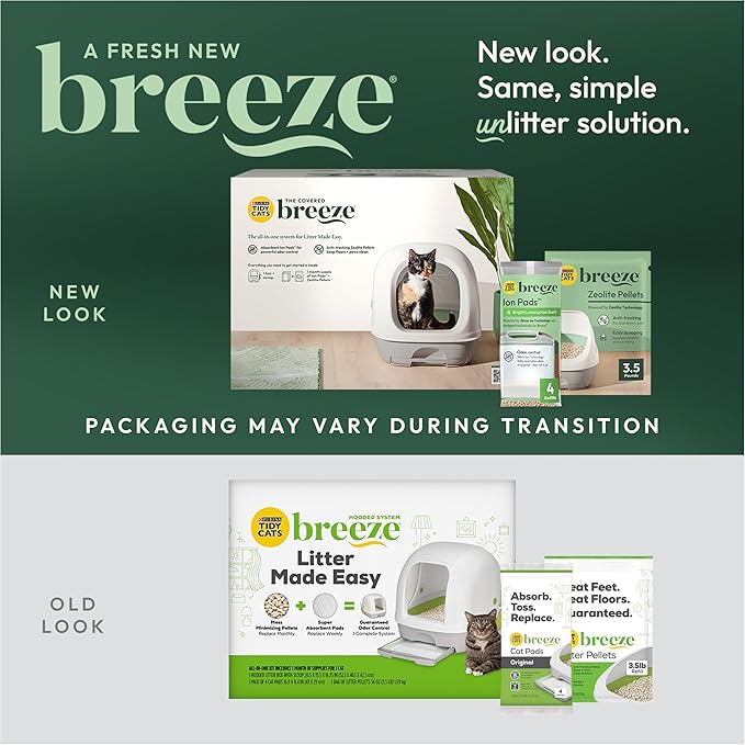 Purina Tidy Cats Breeze Covered Cat Litter Box System Kit - Image 2