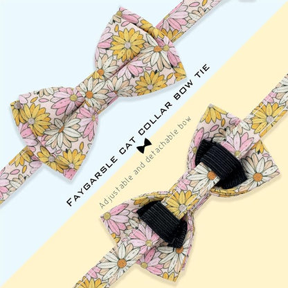 Faygarsle 2 Pack Floral Cat Collar Set - Image 6