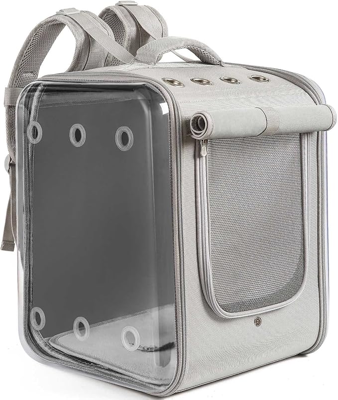 Cat Backpack Carrier Large Pet Backpack Carrier, 17lbs Load-Bearing Ventilated by Petseek