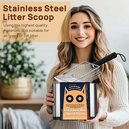 Heavy Duty Stainless Steel Cat Litter Scoop - Image 2