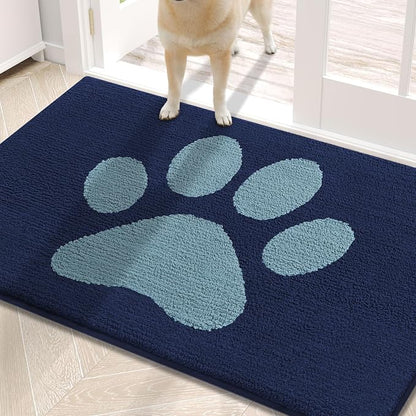 Buganda Dog Door Mat for Muddy Paws, Absorbent Dirt Trapper Washable Indoor by Buganda