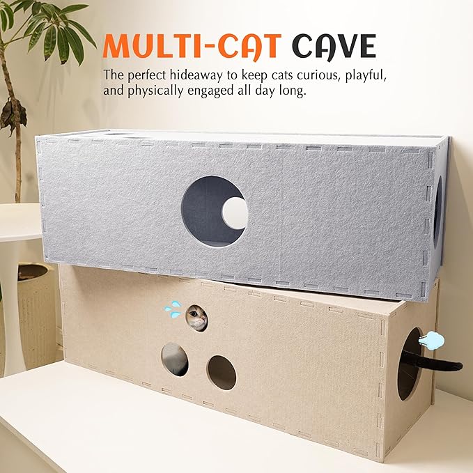 PETKARAY Cat Tunnel, Original Cat Hideaway Cave - Image 3