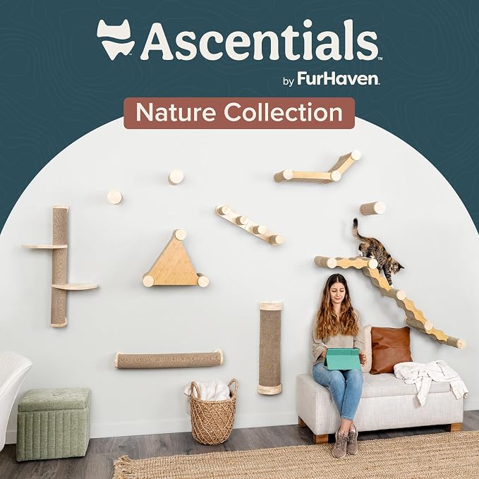 Cat Climbing Wall System – Modern Floating Shelves & Perches - Image 10