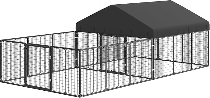 Outdoor Dog Kennel with Dog Fence - Image 3