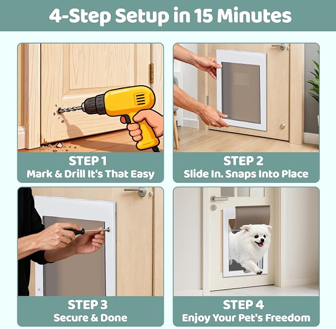 Durable Pet Door, Aluminum Door - Image 7