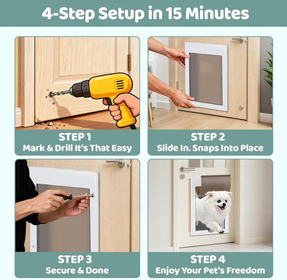 Durable Pet Door, Aluminum Door - Image 7