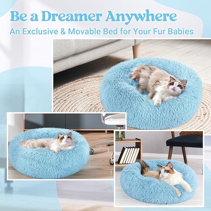 rabbitgoo Cat Beds for Indoor Cats, 20 inches Cat Bed Machine Washable - Image 8