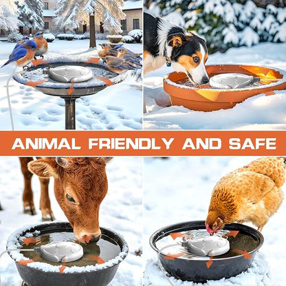 Daoeny Bird Bath Heater, 120W Bird Bath Heaters - Image 6