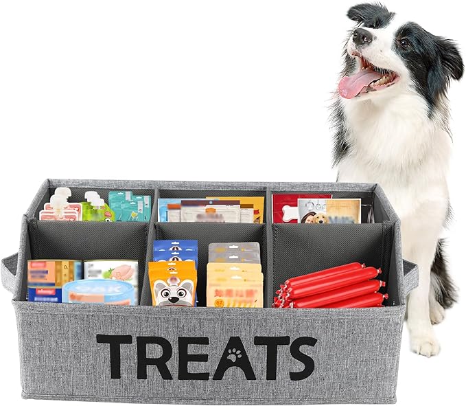 Dog Treat Container Storage Basket pet Food Storage containers Great by Morezi