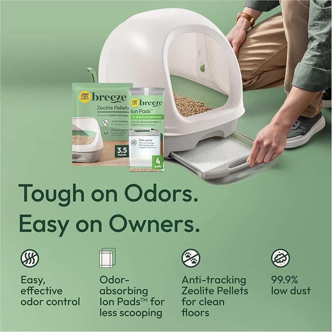Purina Tidy Cats Breeze Covered Cat Litter Box System Kit - Image 3
