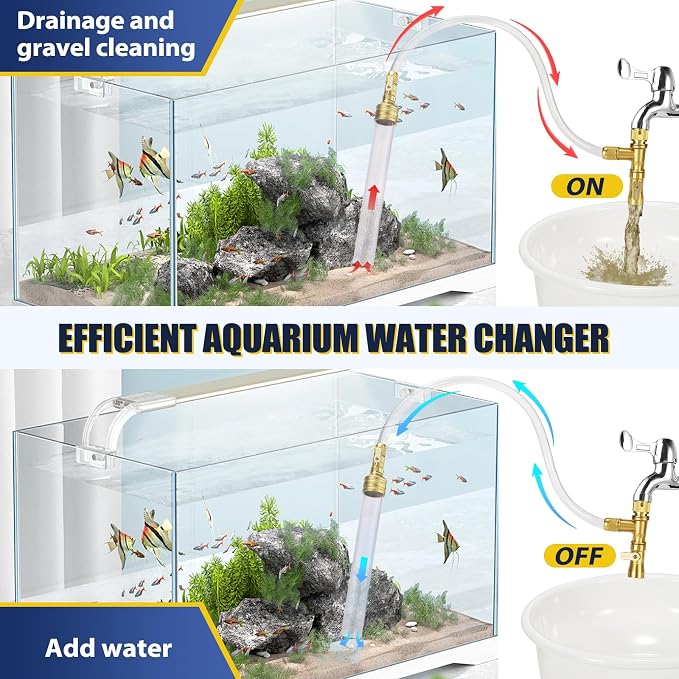 GADFISH Gravel Vacuum for Aquarium Water Changer Fish Tank Cleaning Tools - Image 2