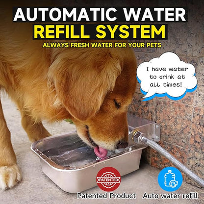 Automatic Water Dispenser for Dogs, 3L /101 oz 304 Stainless Steel Dog Water - Image 2