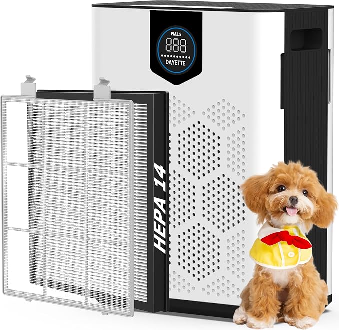 DAYETTE Air Purifiers for Home Large Room Up to 2400 Ft² by Dayette