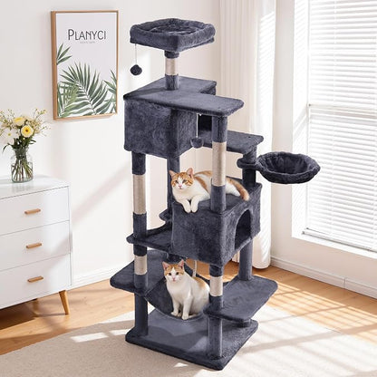 Cat Tree for Indoor Cats, 66 Inches Cat Tower - Image 7