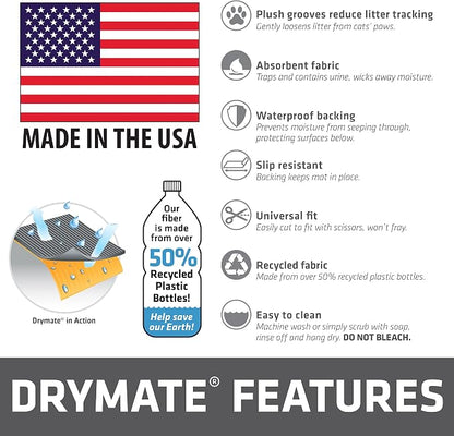 Drymate Cat Litter Box Mat, Litter Trapping Mat, Waterproof, Urine-Proof - Image 7