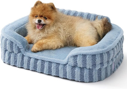 LE SURE Cute Dog Bed for Small Dogs, Orthopedic Waterproof Small Pet Beds by Lesure