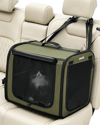 Pecute Dog Car Carrier Light Weight 19.7×16.9×14.8in, Dog Carrier Easy to - Image 9