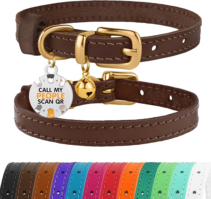 BRONZEDOG Leather Cat Collar by BRONZEDOG