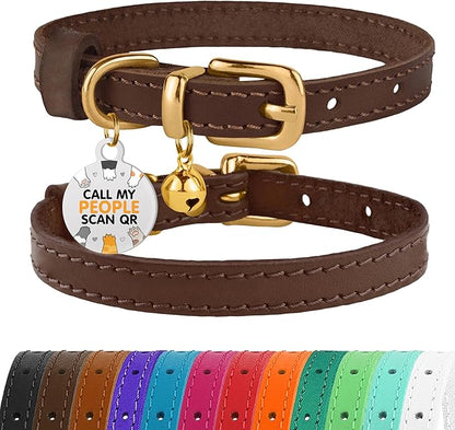 BRONZEDOG Leather Cat Collar by BRONZEDOG