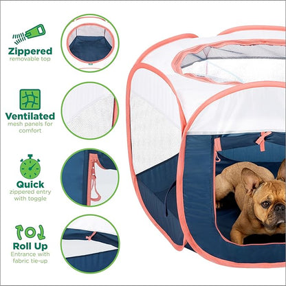 Furhaven Portable Dog Playpen Cat Tent, Pet Playground, Kennel Foldable Indoor - Image 3