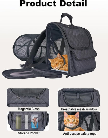 Dog Travel Backpack with Expandable Tunnel - Image 2