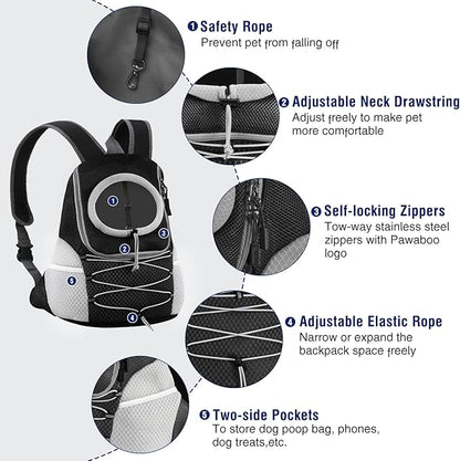 Pawaboo Pet Dog Carrier Backpack, Puppy Dog Travel Front Carrier - Image 6