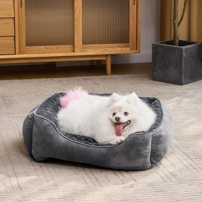 JOEJOY Rectangle Dog Bed for Large Medium Small Dogs - Image 6