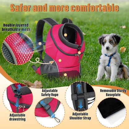 YUDODO Dog Front Carrier Backpack, Adjustable Breathable Pet Carrier - Image 3