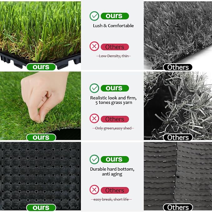 XLX TURF Interlocking Fake Grass Tiles - Image 4
