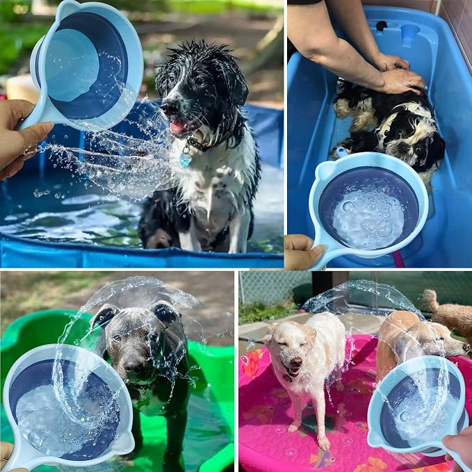 Dog Bath Rinse Cup, Portable Foldable Dog Bath Tubs Accessories, Dog Shower - Image 6