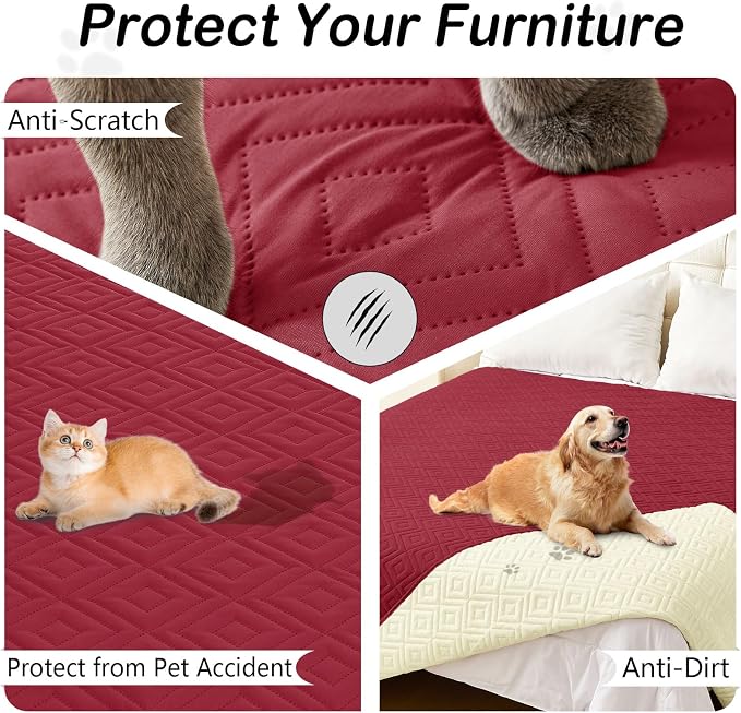 hyha Waterproof Dog Blanket, Soft Dog Bed Cover Pet Blankets, Waterproof Sofa - Image 3