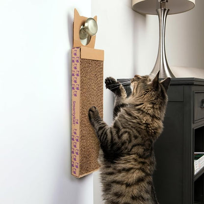 SmartyKat Scratch Up Corrugated Hanging Cat Scratcher, Catnip Infusion - Image 7