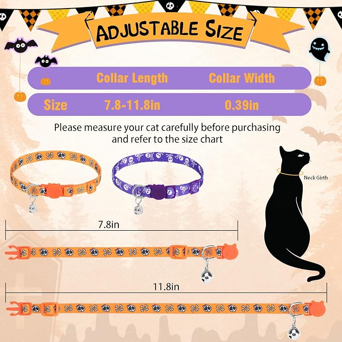 PUPTECK Breakaway Halloween Cat Collar - Image 3