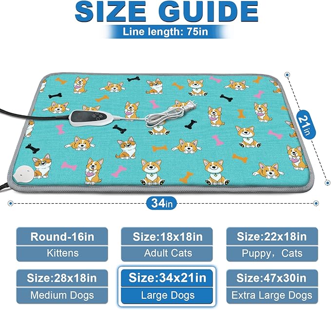 Large Dog Heating Pad 34x21in - Image 2