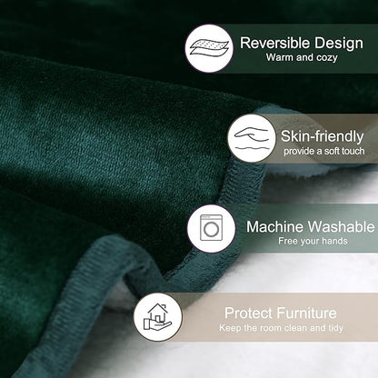 gogobunny Waterproof Bed Blanket, Reversible Sherpa Fleece Throw Blanket - Image 3