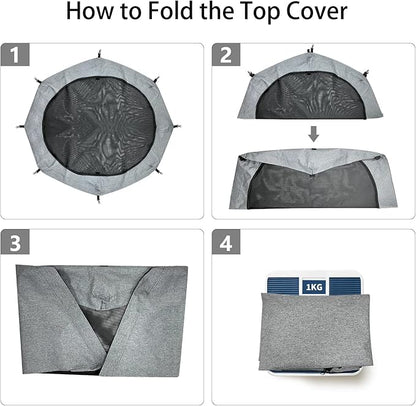 PETIME Top Cover Sun/Rain Proof Provide Shade and Security - Image 6