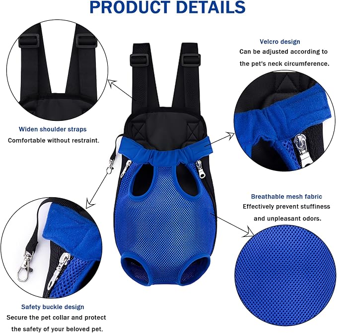 Pet Carrier Backpack, Adjustable Pet Front Carriers - Image 3