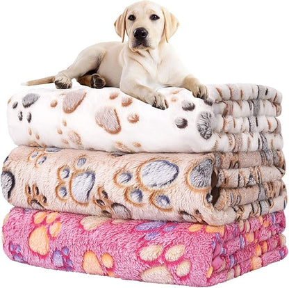 Rezutan Dog Blankets for Large Dogs, Upgraded 3 Pack Dogs Cat Blanket Washable by Rezutan