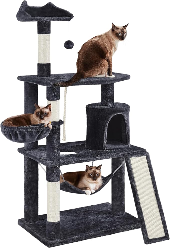 Yaheetech 63.5in Multi-Level Cat Tree Tower Condo - Image 2