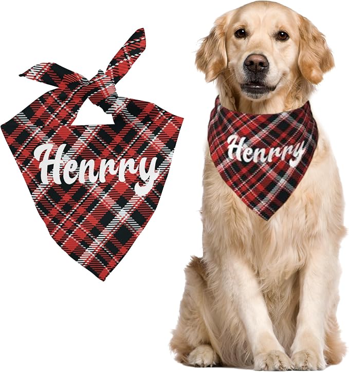Custom Pet Scarf Personalized Dog Bandana by DOREALA