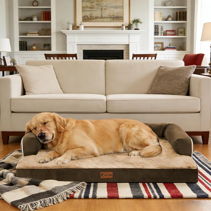 Orthopedic Dog Beds for Extra Large Dogs, Waterproof Egg Crate Foam XL Dog Bed - Image 9