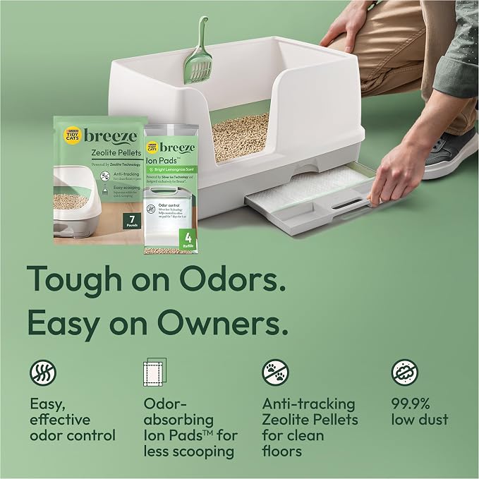 Purina Tidy Cats Litter System, Non-Clumping, Breeze XL All-in-One Odor Control - Image 3