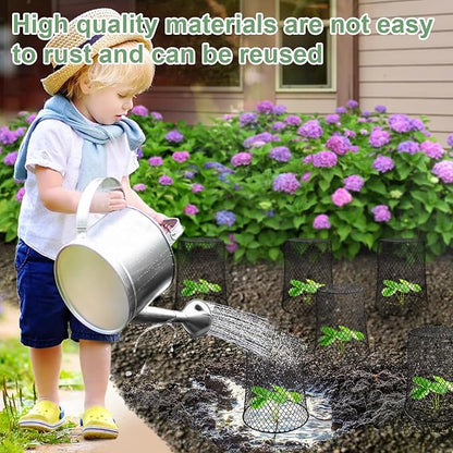 10 Pcs 6.8"×7.4" Seedling Plant Protectors from Animals, Chicken Wire Plant - Image 5