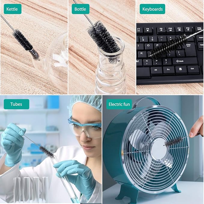 CiaraQ Bottle Cleaning Brushes, 8 Inch Nylon Tube Brush Set, Cleaner - Image 7