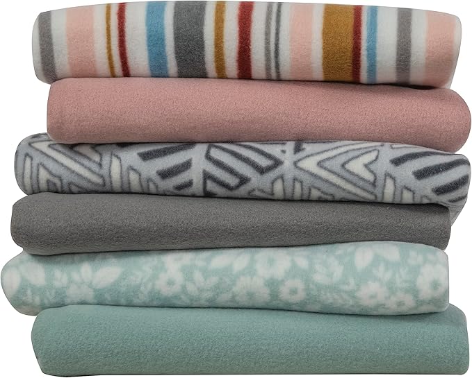 Fleece Throw Blanket Set Bulk for Travel Kids Outdoor Wedding Pet - Image 2